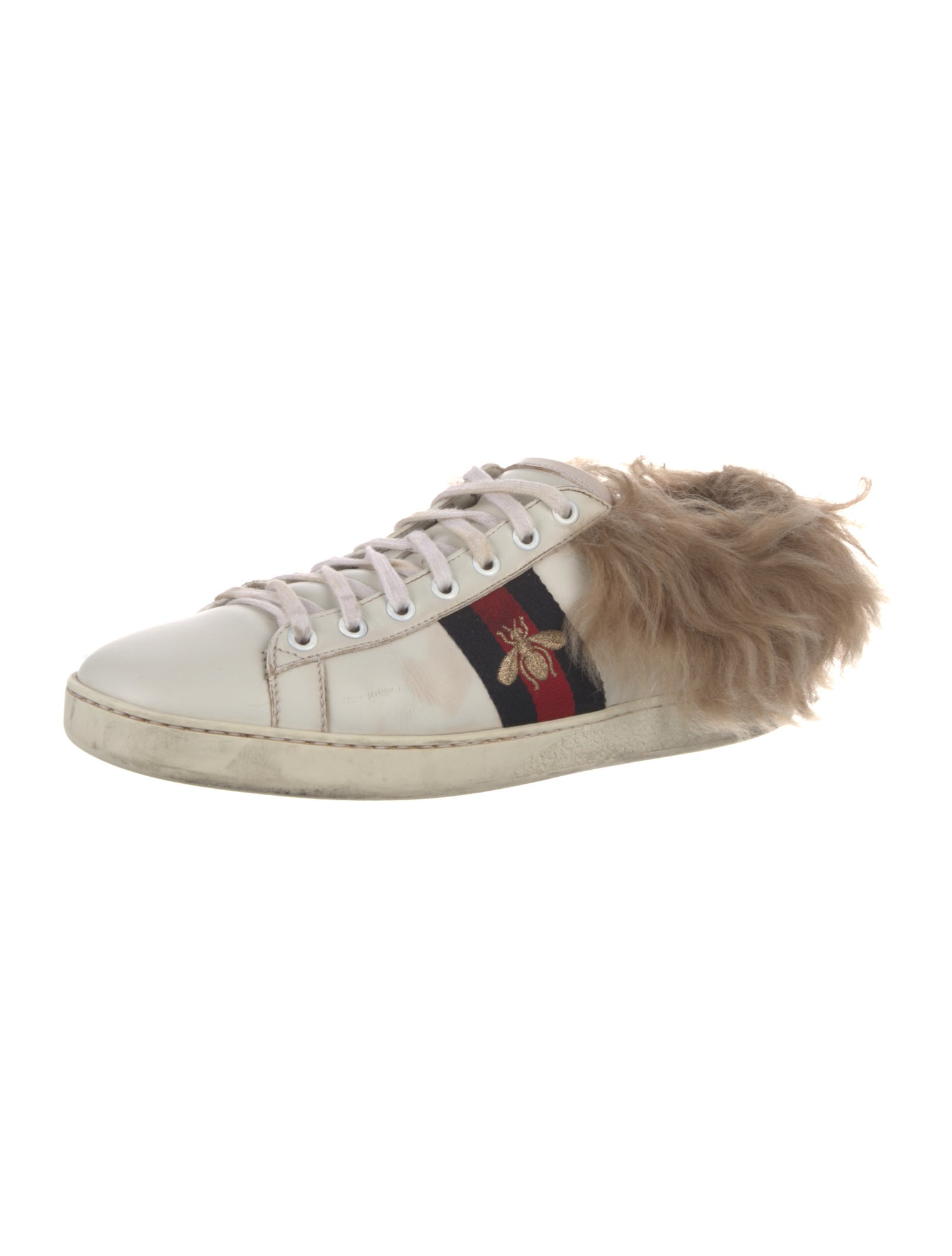 Gucci Sylvie Web Accent Leather Sneakers