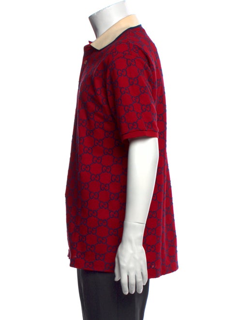 Gucci GG Logo Crew Neck Polo Shirt