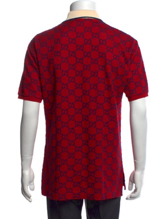 Gucci GG Logo Crew Neck Polo Shirt