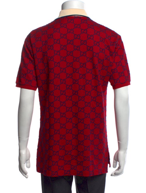 Gucci GG Logo Crew Neck Polo Shirt