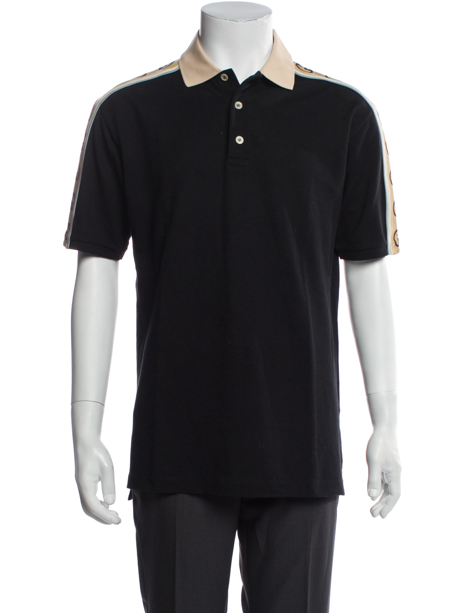 Gucci Interlocking G Logo Crew Neck Polo Shirt