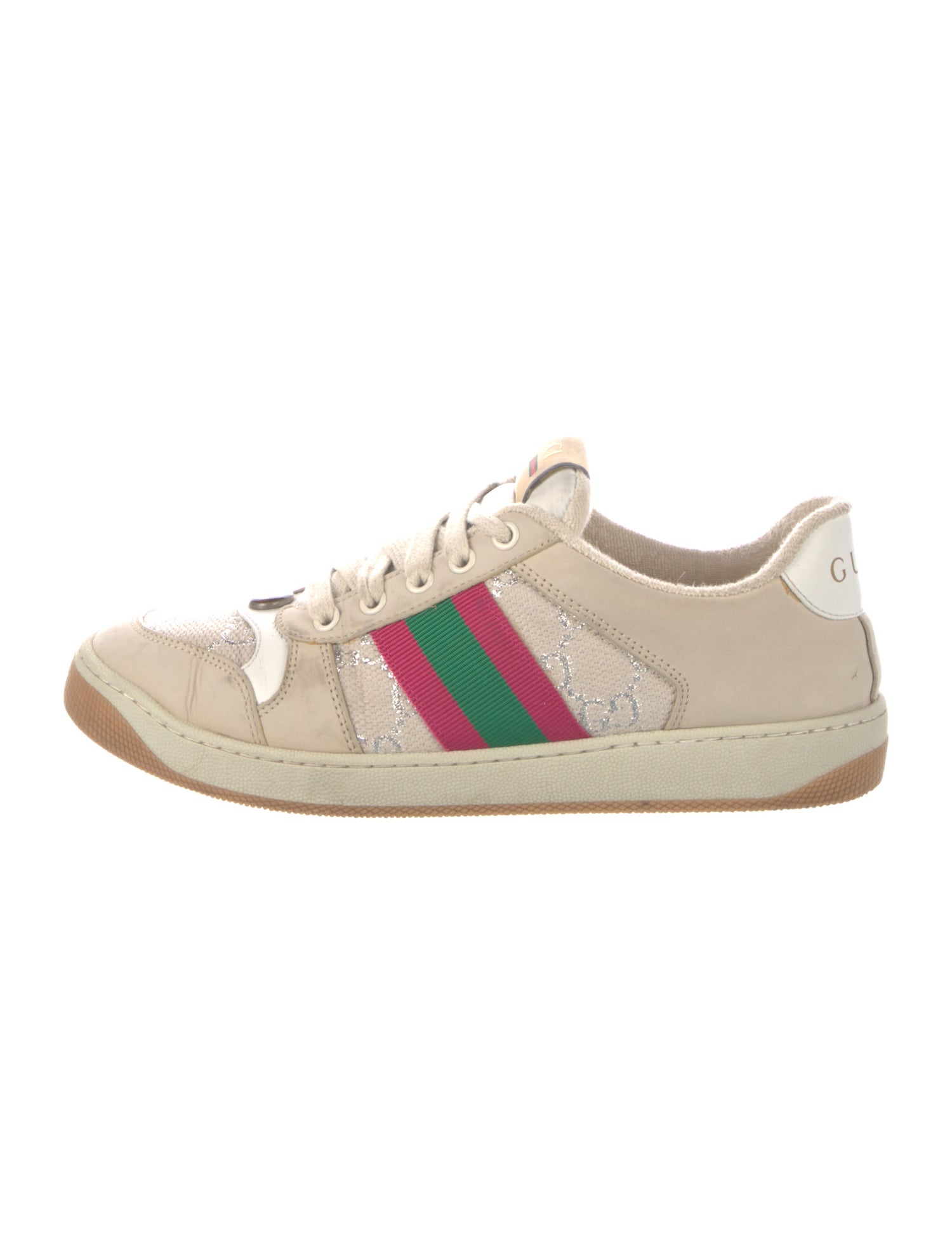 Gucci GG Logo Leather Sneakers