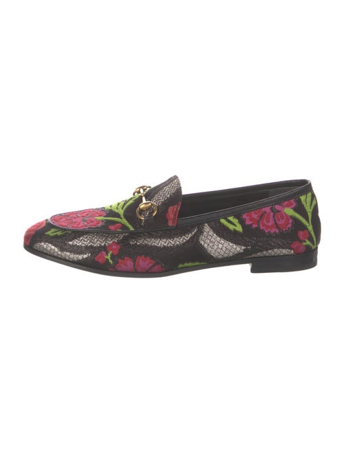 Gucci Horsebit Accent Floral Print Loafers
