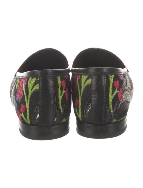 Gucci Horsebit Accent Floral Print Loafers