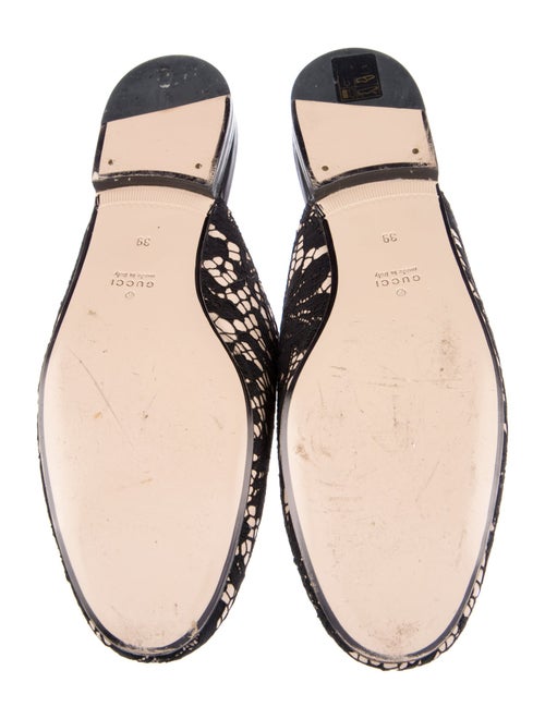 Gucci Horsebit Accent Lace Mules