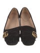Gucci Double G Logo Suede Loafers