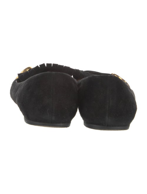 Gucci Double G Logo Suede Loafers