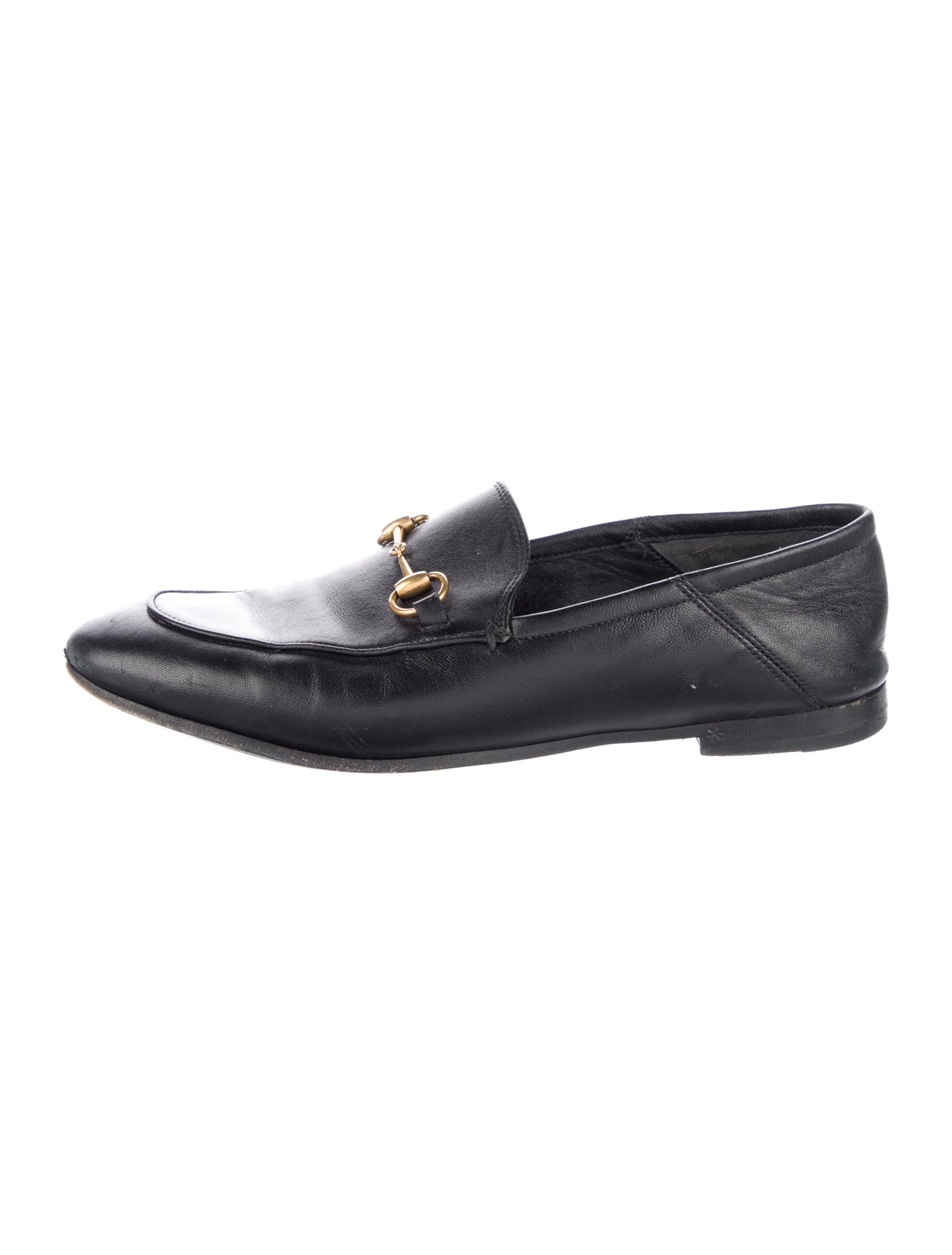 Gucci Horsebit Accent Leather Loafers