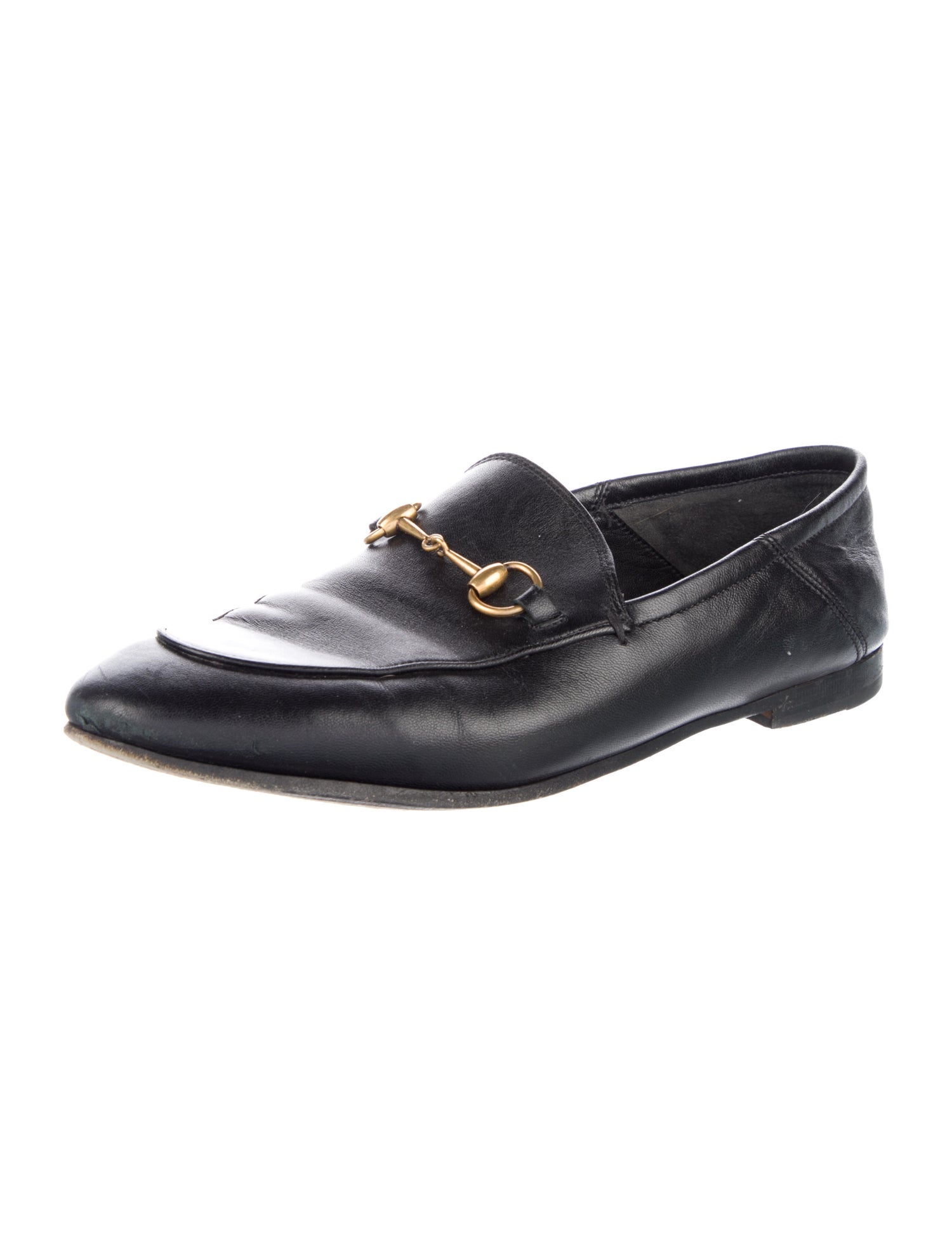 Gucci Horsebit Accent Leather Loafers