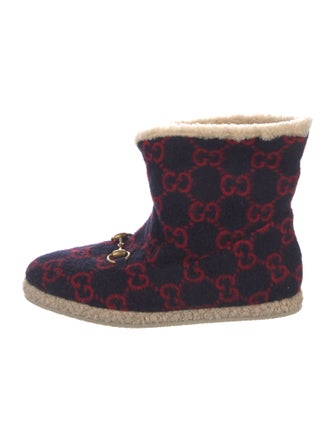 Gucci GG Logo Wool Boots