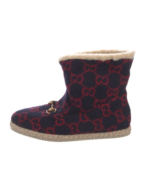Gucci GG Logo Wool Boots