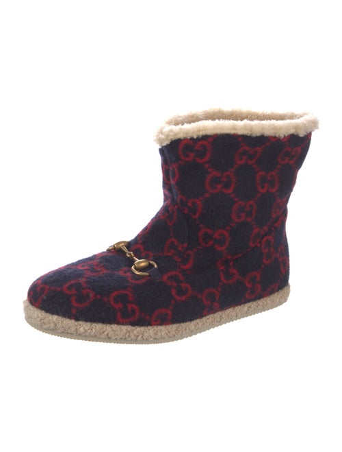 Gucci GG Logo Wool Boots