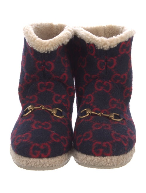 Gucci GG Logo Wool Boots
