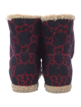 Gucci GG Logo Wool Boots