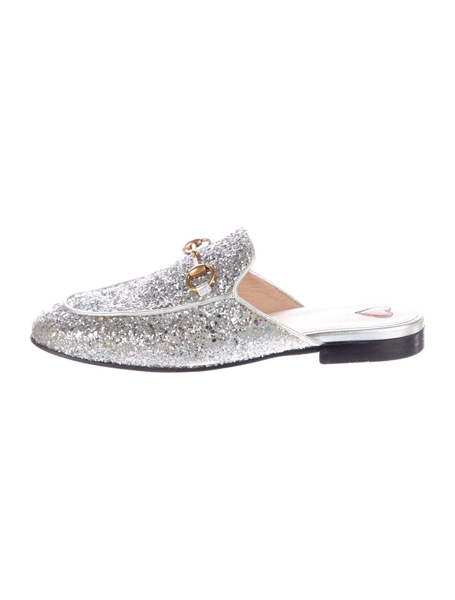 Gucci 1955 Horsebit Accent Glitter Mules