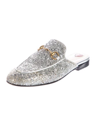 Gucci 1955 Horsebit Accent Glitter Mules