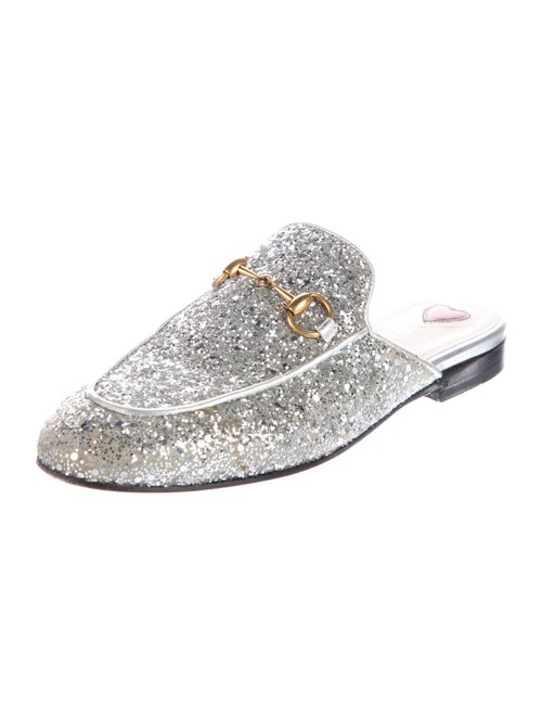 Gucci 1955 Horsebit Accent Glitter Mules