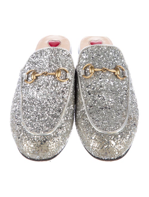 Gucci 1955 Horsebit Accent Glitter Mules