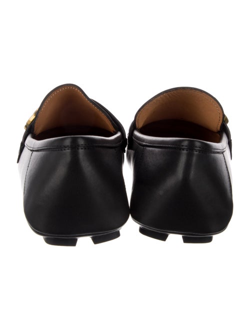 Gucci Web Accent Leather Drivers