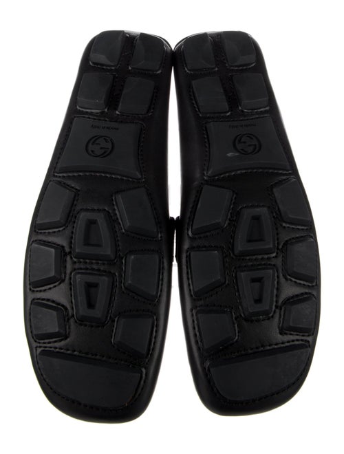 Gucci Web Accent Leather Drivers