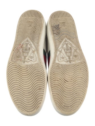 Gucci Web Accent Leather Sneakers