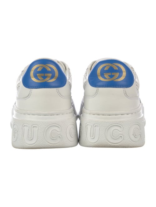 Gucci Web Accent Leather Sneakers