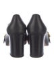 Gucci Web Accent Leather Pumps