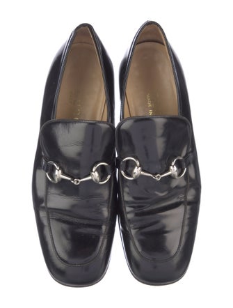 Gucci Horsebit Accent Patent Leather Loafers