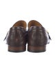 Gucci Web Accent Leather Dress Loafers