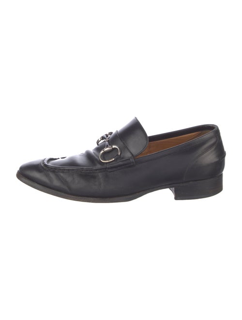 Gucci Horsebit Accent Leather Dress Loafers