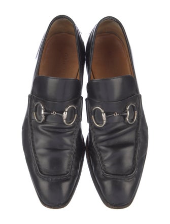 Gucci Horsebit Accent Leather Dress Loafers