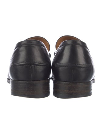 Gucci Horsebit Accent Leather Dress Loafers
