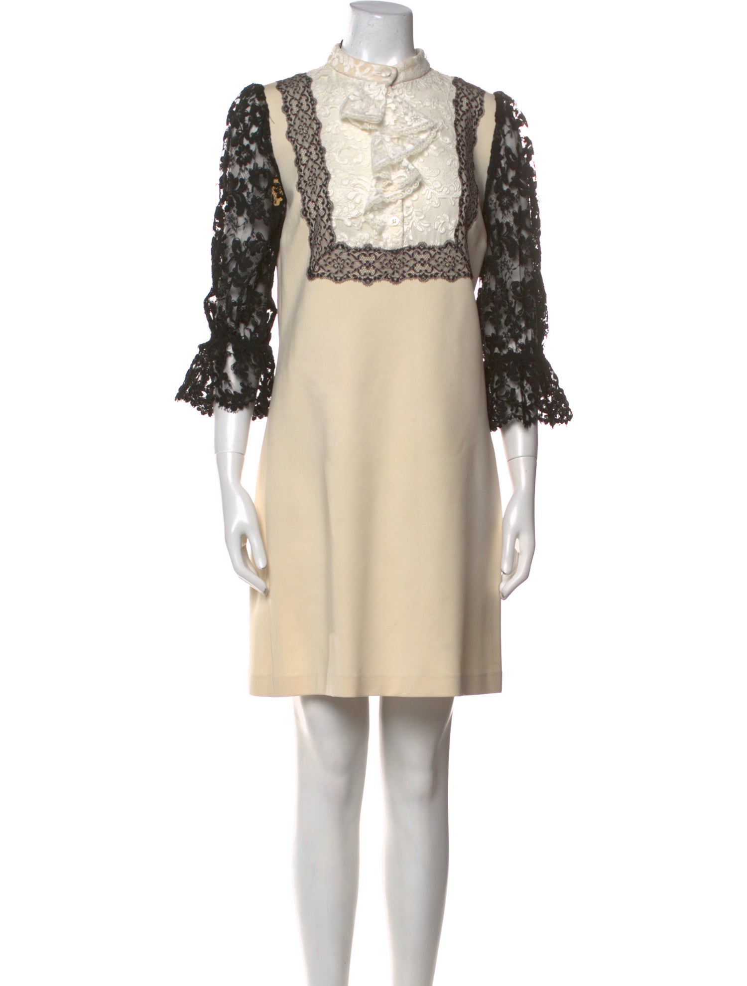 Gucci Lace Pattern Mini Dress