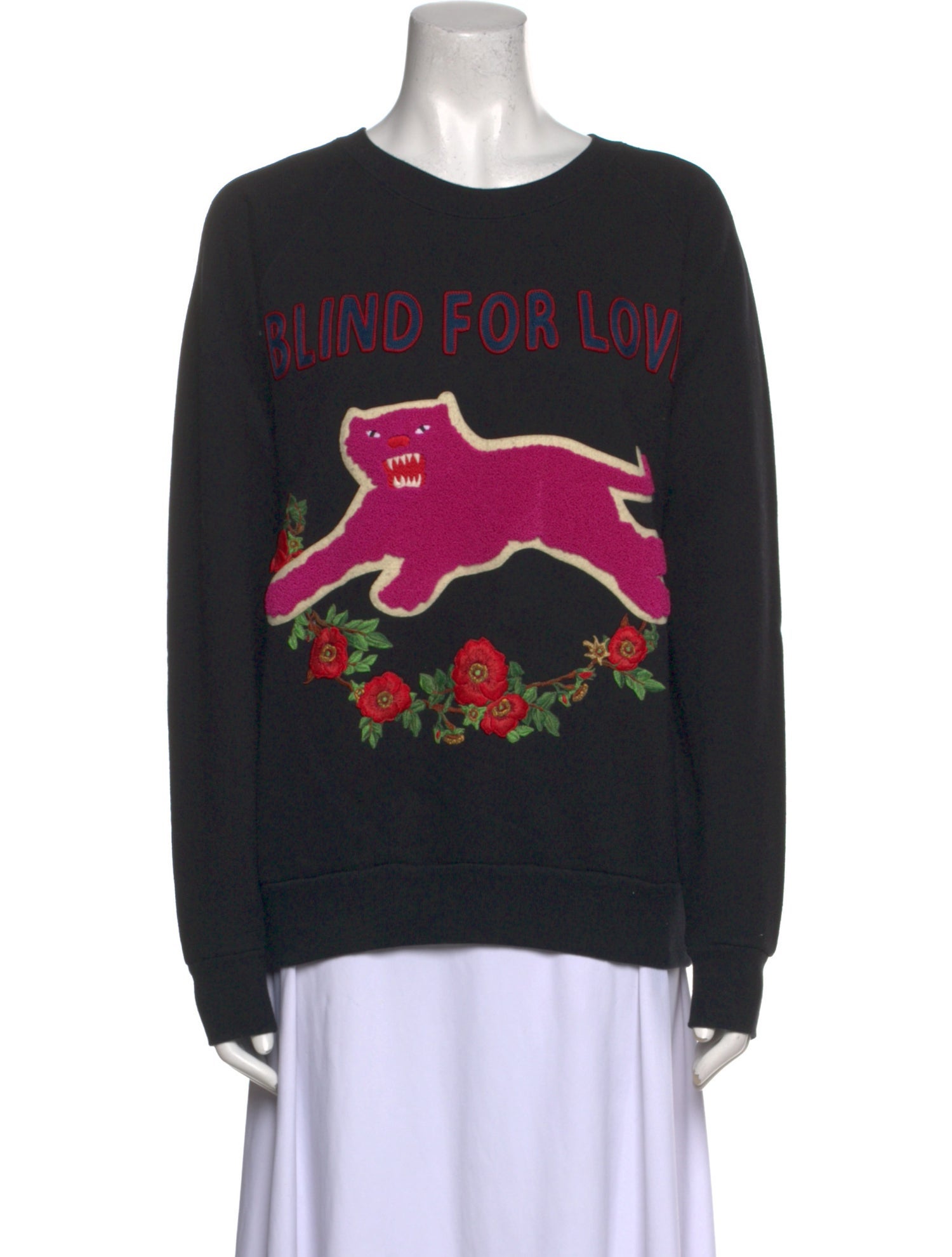 Gucci 2017 Gucci "Blind for Love" Pink Panther sweatshirt Sweatshirt