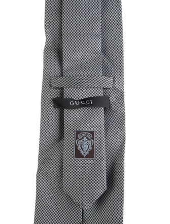 Gucci Pattern Print Silk Tie