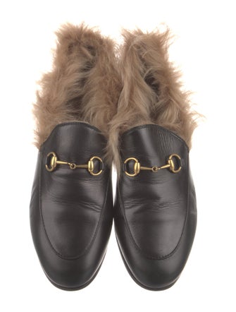 Gucci Horsebit Accent Leather Mules