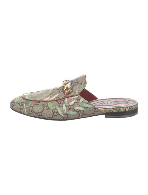 Gucci Horsebit Accent Printed Mules