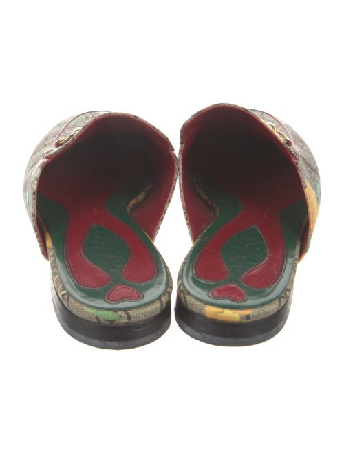 Gucci Horsebit Accent Printed Mules
