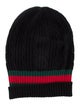 Gucci Cable Knit Web Beanie