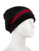 Gucci Cable Knit Web Beanie