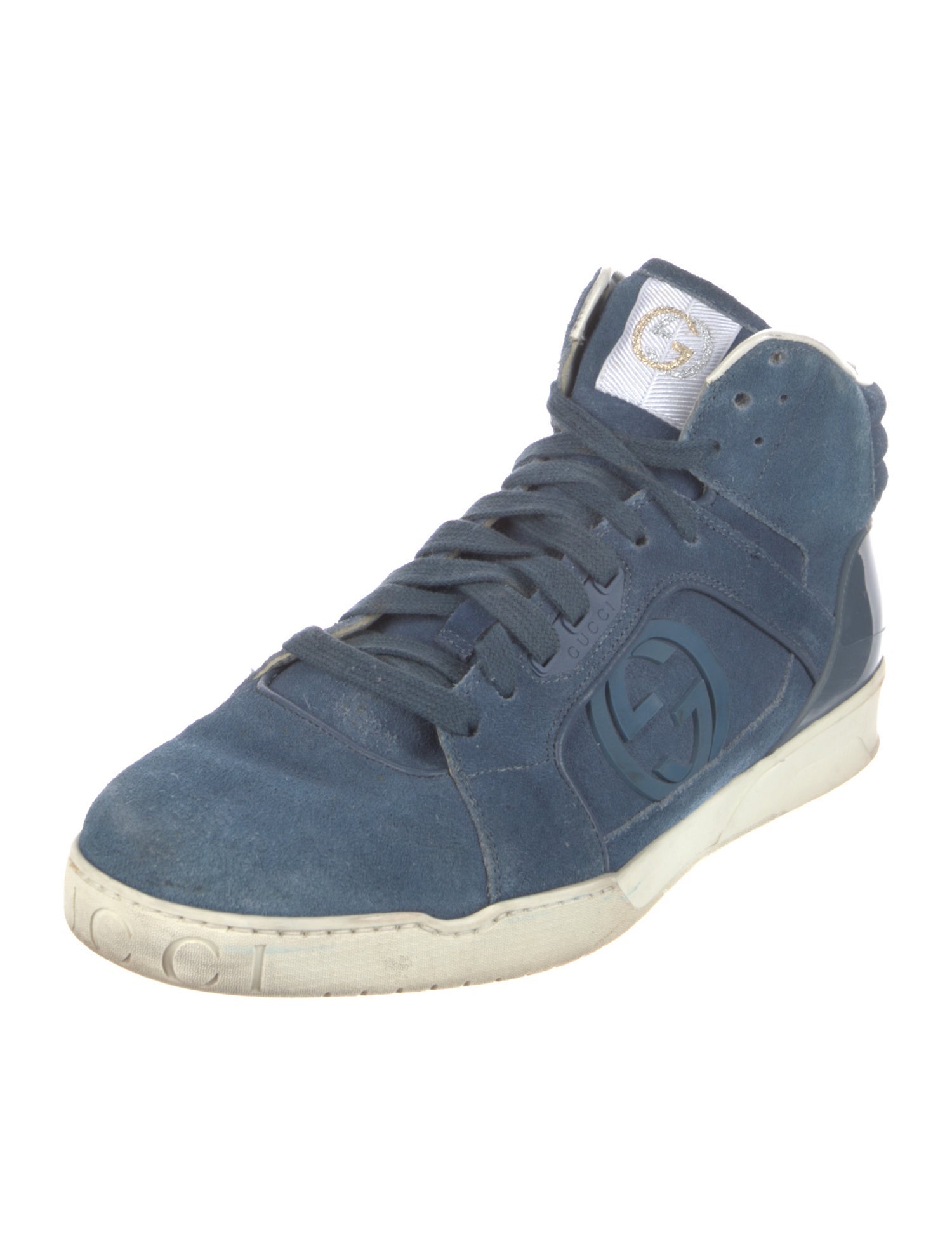 Gucci Interlocking G Logo Suede Sneakers