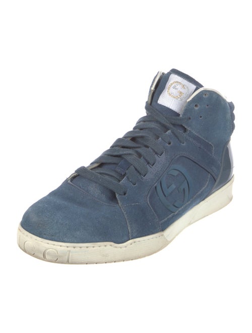 Gucci Interlocking G Logo Suede Sneakers