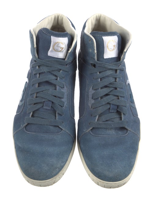 Gucci Interlocking G Logo Suede Sneakers