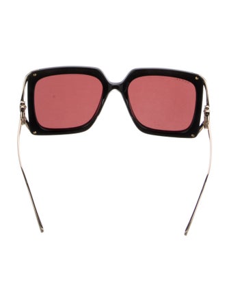 Gucci with Chain Interlocking G Logo Sunglasses