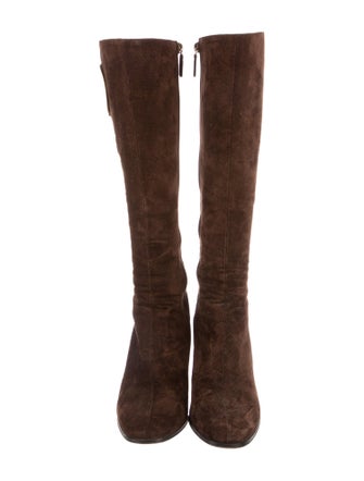 Gucci Interlocking G Logo Suede Boots