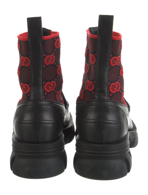 Gucci Horsebit Accent Leather Combat Boots
