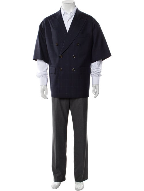 Gucci Double G Logo Wool Blazer