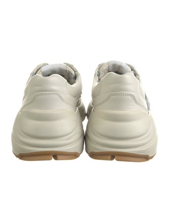 Gucci Leather Graphic Print Chunky Sneakers
