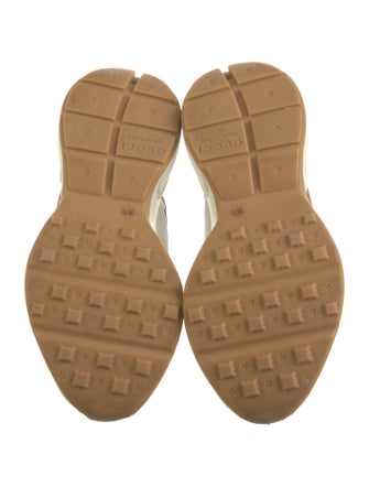 Gucci Leather Graphic Print Chunky Sneakers