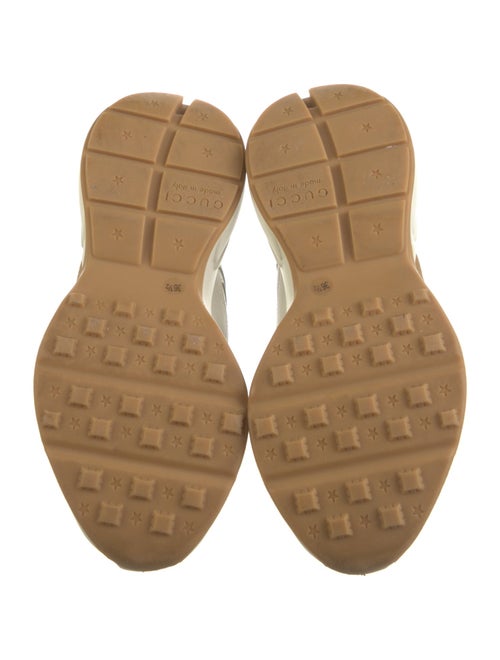 Gucci Leather Graphic Print Chunky Sneakers